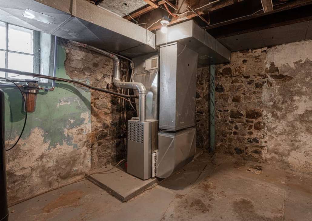 Check your basement furnace during a power outage to make sure all components are safe. 