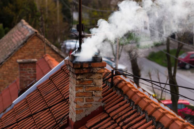 Opening the flue allows for smoke and carbon monoxide to leave the fireplace.