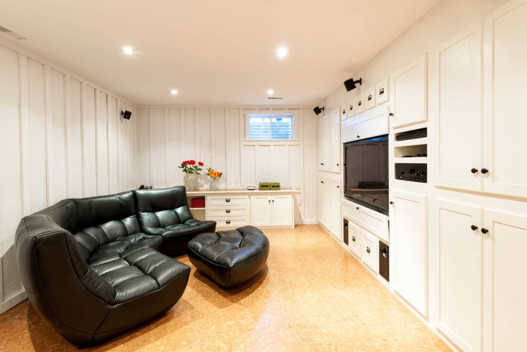 Finishing your partial basement can increase the value of your home. 